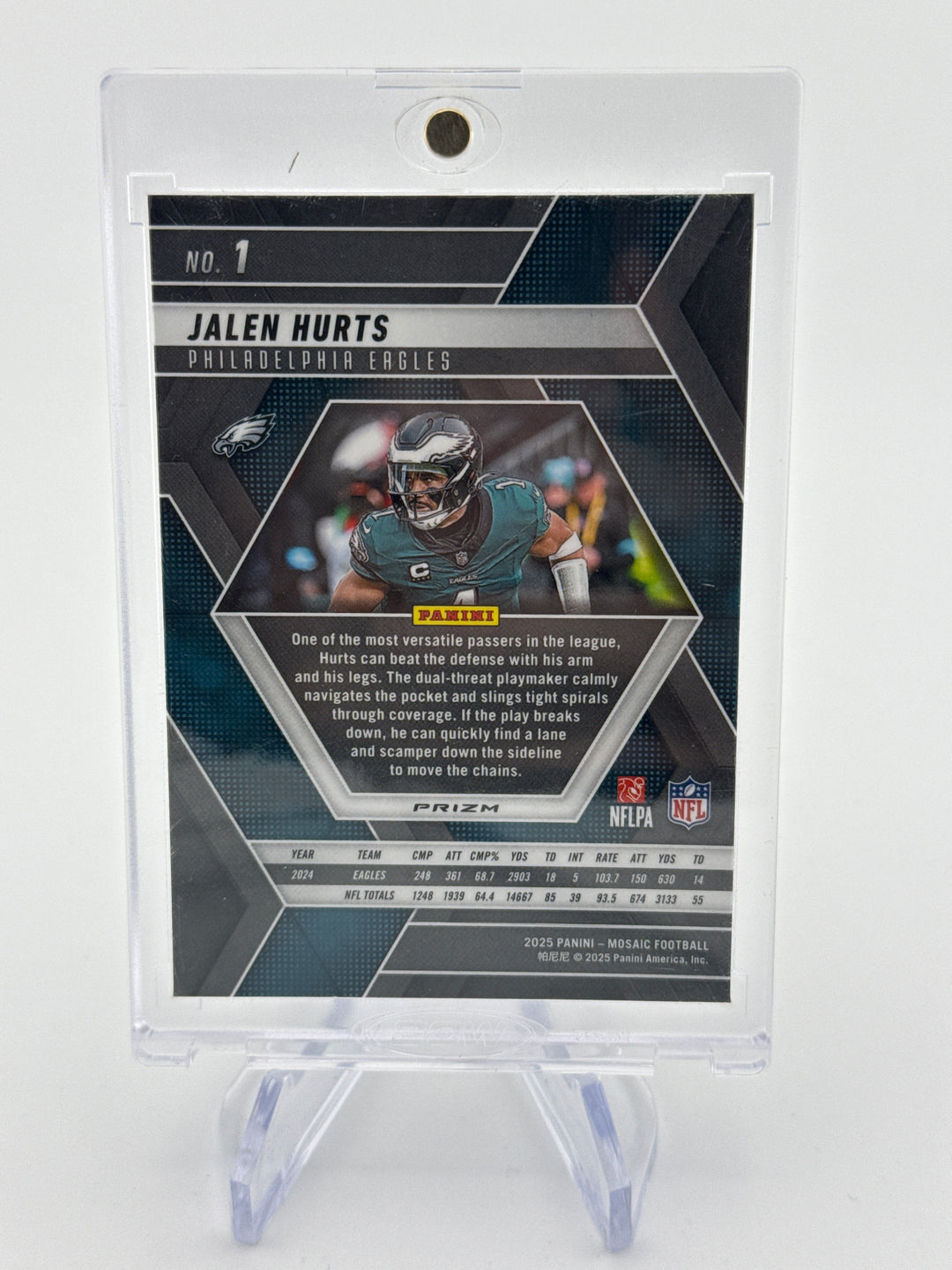 Jalen Hurts 2025 Panini Mosaic Honeycomb SSP