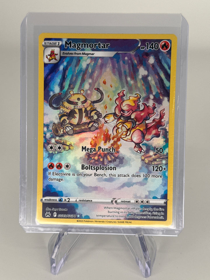 Pokemon TCG 2023 Magmortar Crown Zenith Galarian Gallery Holo, GG03/GG70