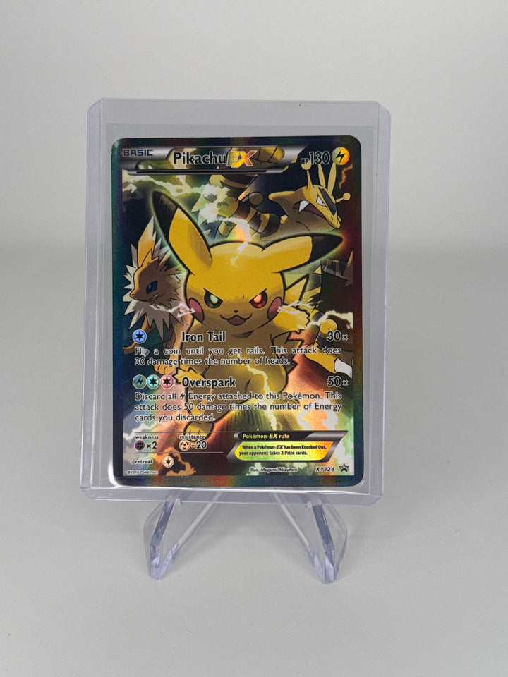 Pokemon TCG 2016 Pikachu EX Ultra Rare Full Art Promo, XY124