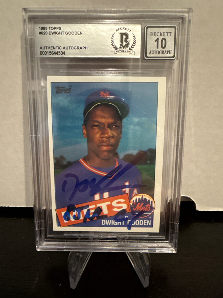 Dwight Gooden 1985 Topps, BGS Authentic Auto