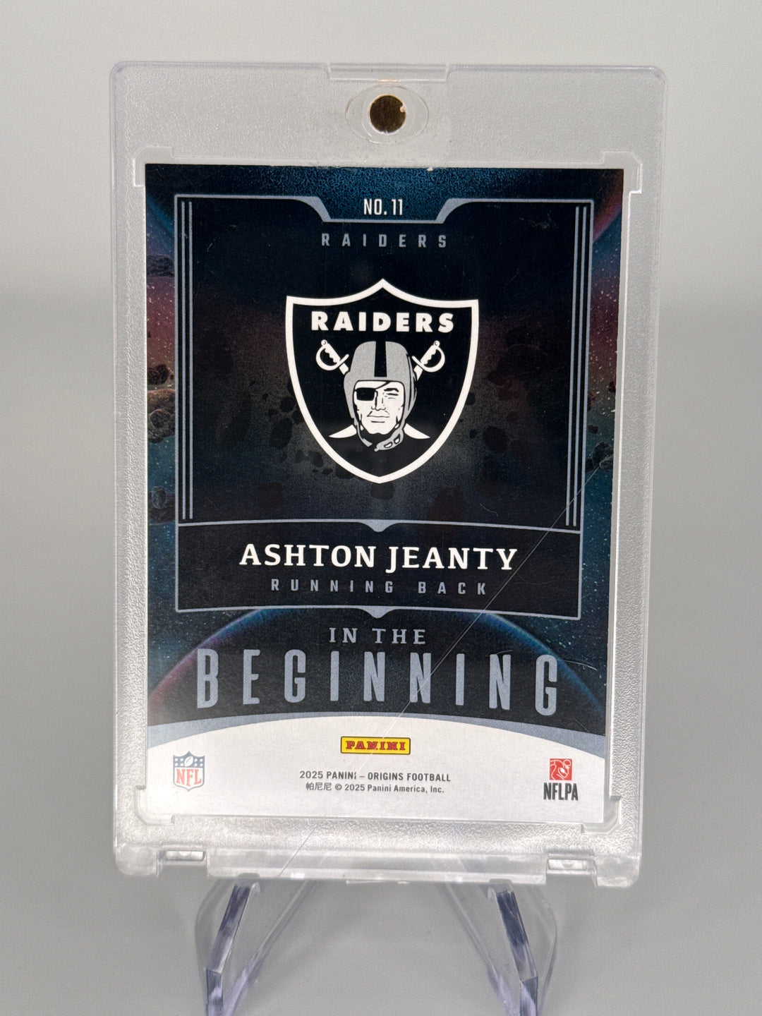 Ashton Jeanty 2025 Panini Origins In The Beginning SSP Case Hit Rookie