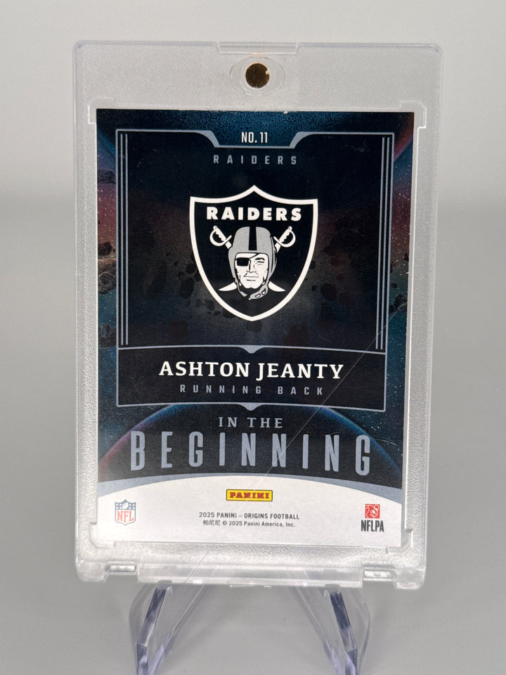 Ashton Jeanty 2025 Panini Origins In The Beginning SSP Case Hit Rookie