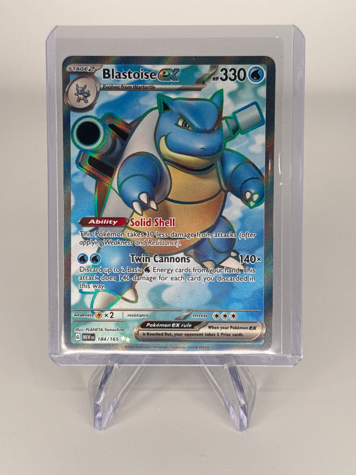 Pokemon TCG 2023 Blastoise EX Scarlet & Violet 151, 184/165