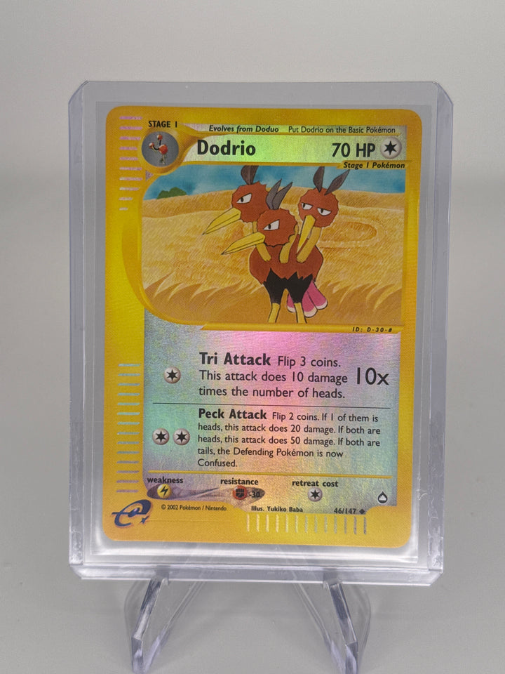 Pokemon TCG 2002 Dodrio Aquapolis Reverse Holo, 46/147