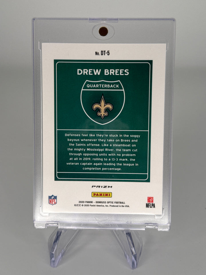Drew Brees 2020 Panini Donruss Optic Downtown SSP Case Hit