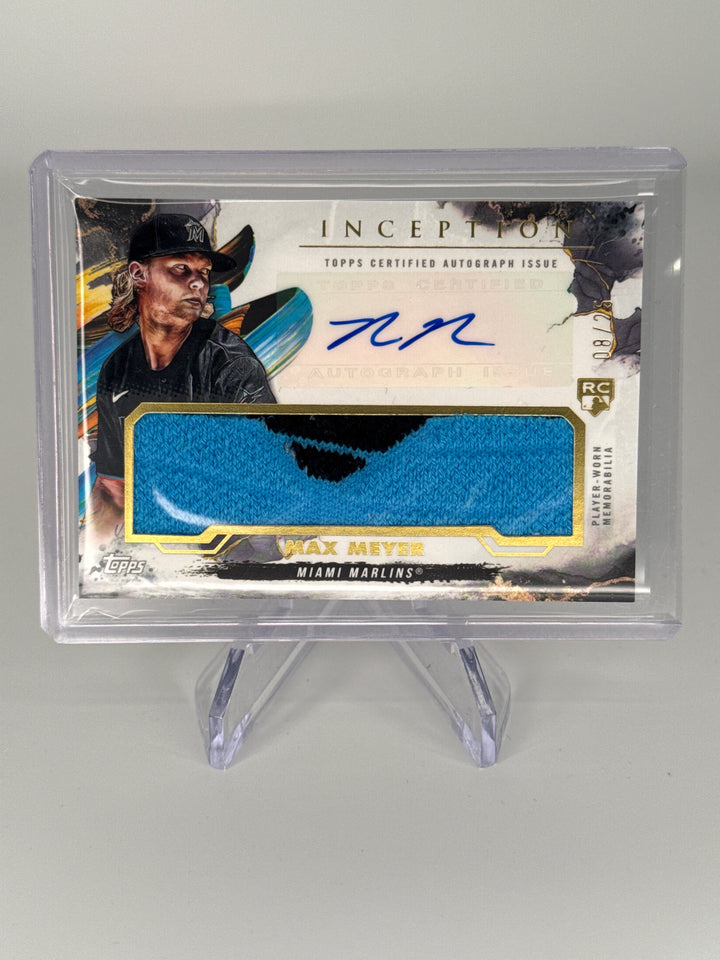 Max Meyer 2023 Topps Inception Blue Rookie Patch Auto, 08/25