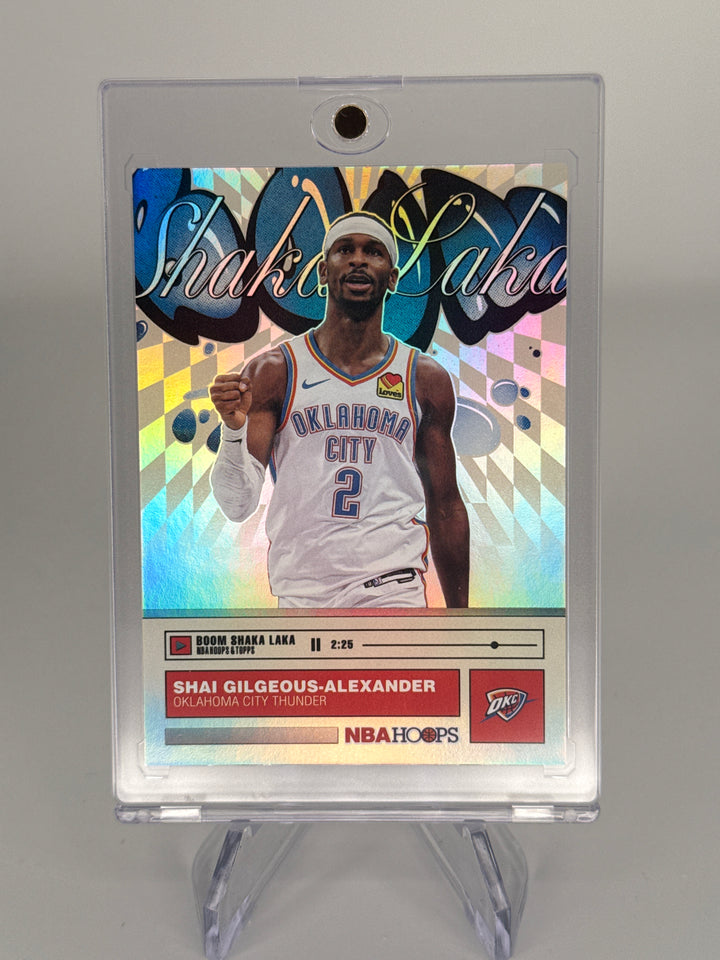 Shai Gilgeous-Alexander 2026 Topps NBA Hoops Boom Shaka Laka SSP Case Hit