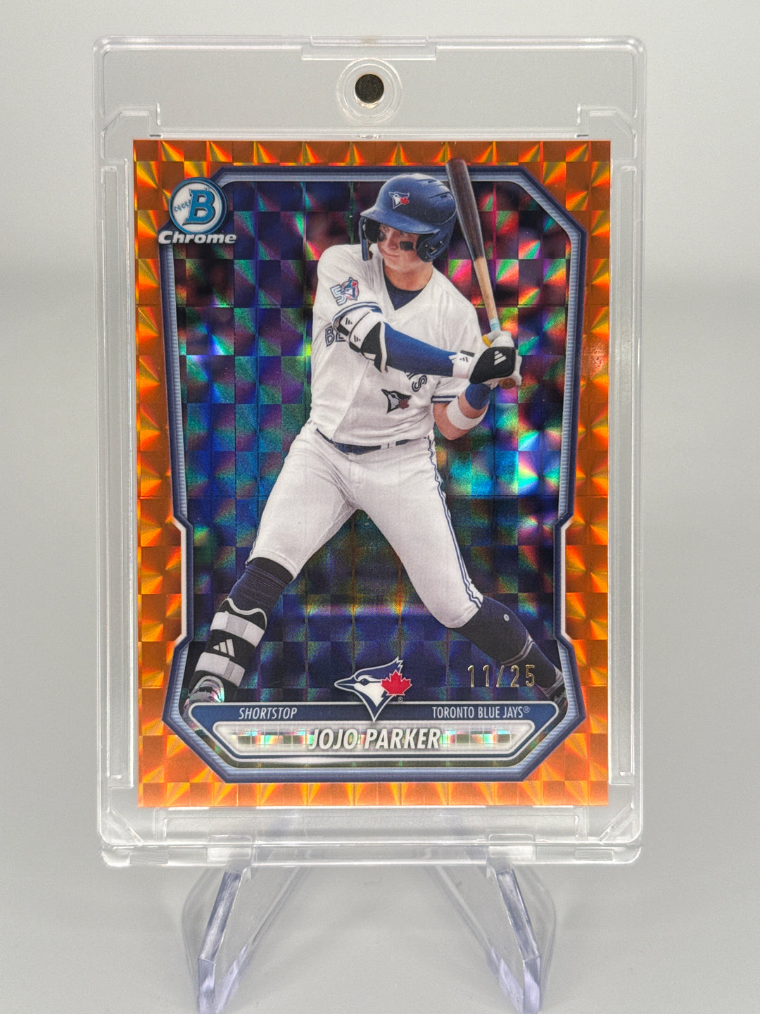 Jojo Parker 2026 Bowman Chrome Orange Geometric Refactor, 11/25