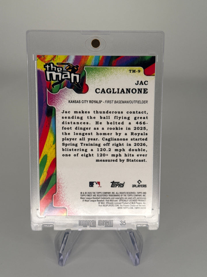 Jac Caglianone 2026 Topps Finest The Man SSP Case Hit Rookie