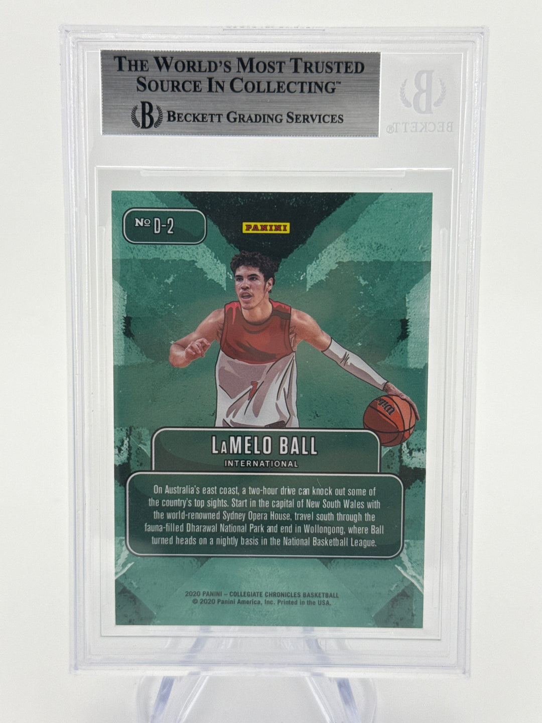 Lamelo Ball 2020 Panini Prizm Draft Picks SSP Downtown Case Hit, BGS 9 Mint