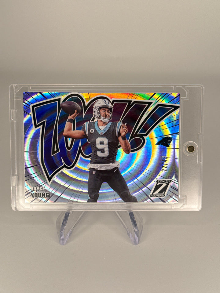 Bryce Young 2024 Panini Zenith Zoom Blue SSP Case Hit Rookie, 22/49
