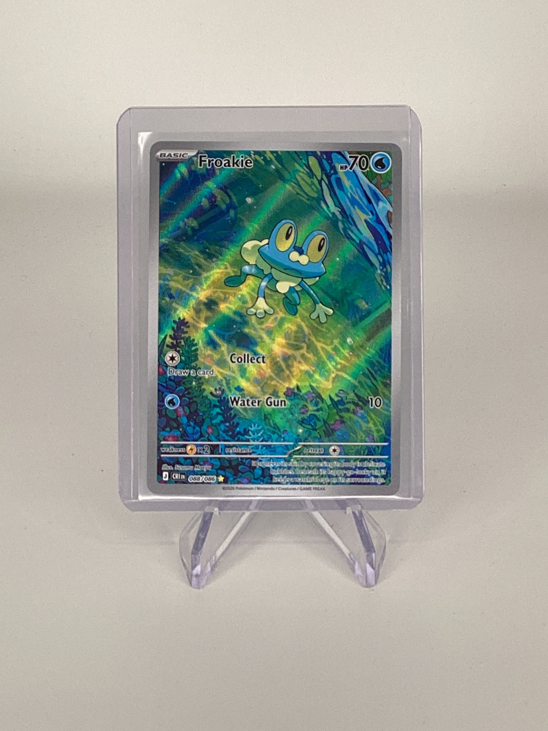Pokemon TCG 2026 Froakie Chaos Rising Full Art Illustration Rare, 088/086