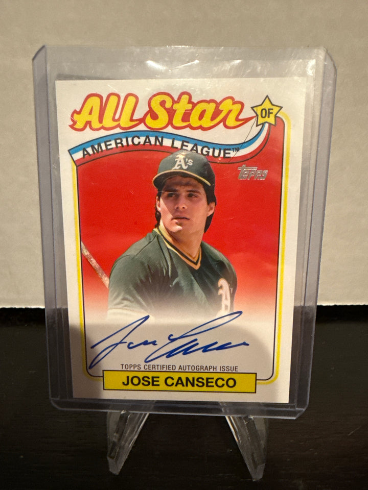 Jose Canseco 2024 Topps 1989 All Star Auto