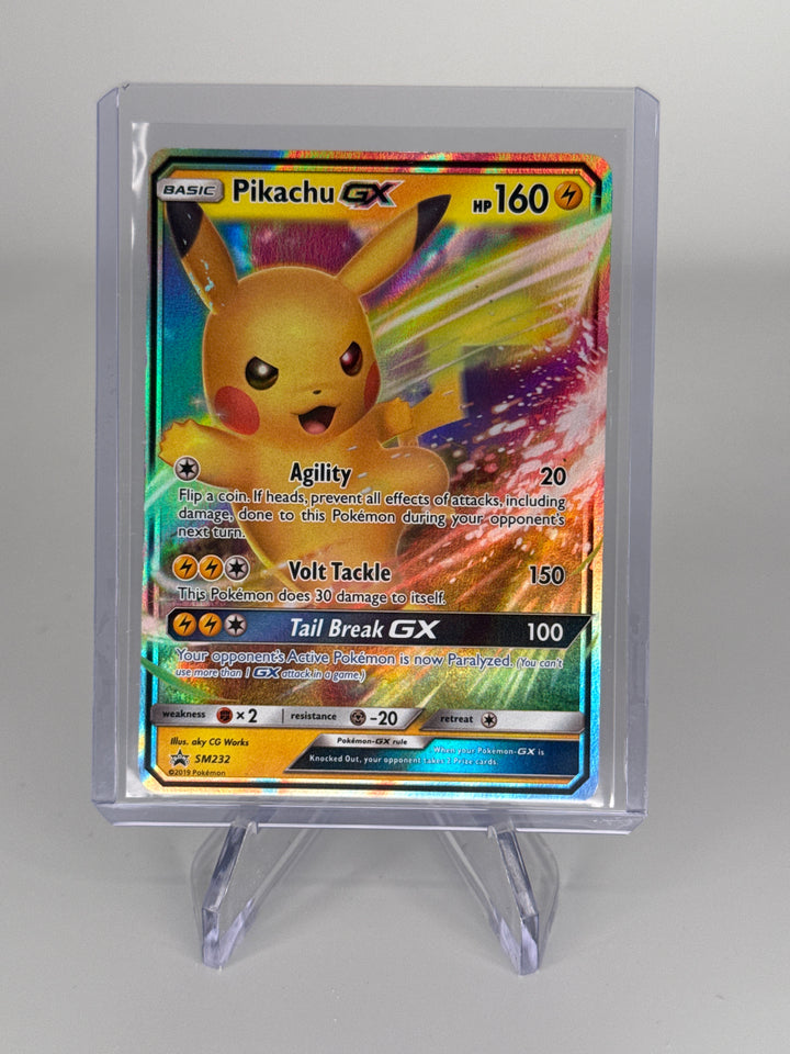 Pokemon TCG 2019 Pikachu GX Sun & Moon Black Star Promo, SM232