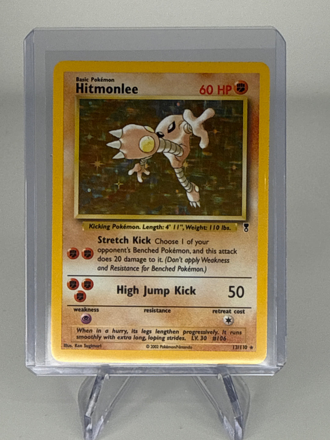 Pokemon TCG 2002 Hitmonlee Legendary Collection Holo, 13/110