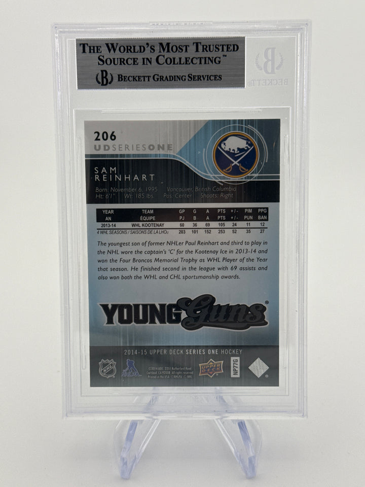 Sam Reinhart 2014-2015 Upper Deck Young Guns Rookie, BGS 9 Mint