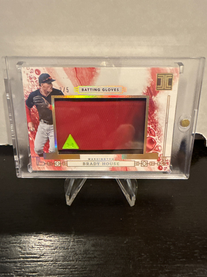 Brady House 2024 Panini Impeccable Rookie Batting Gloves, 2/5