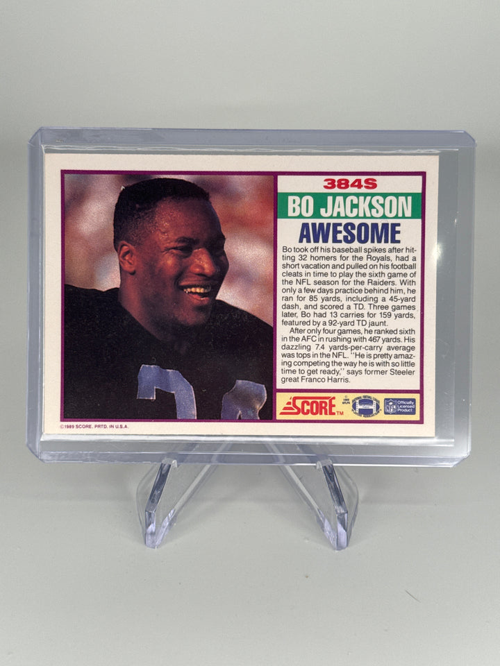 Bo Jackson 1989 Score Supplemental
