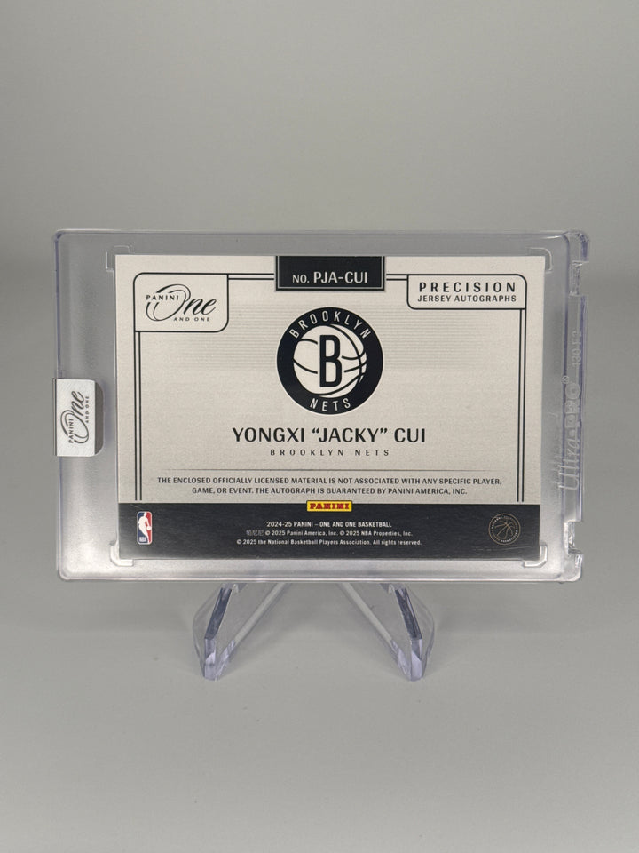 Yongxi "Jacky" Cui 2024 Panini One & One Precision Rookie Patch, 50/99