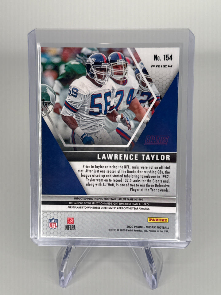 Lawrence Taylor 2020 Panini Mosaic SSP Genesis