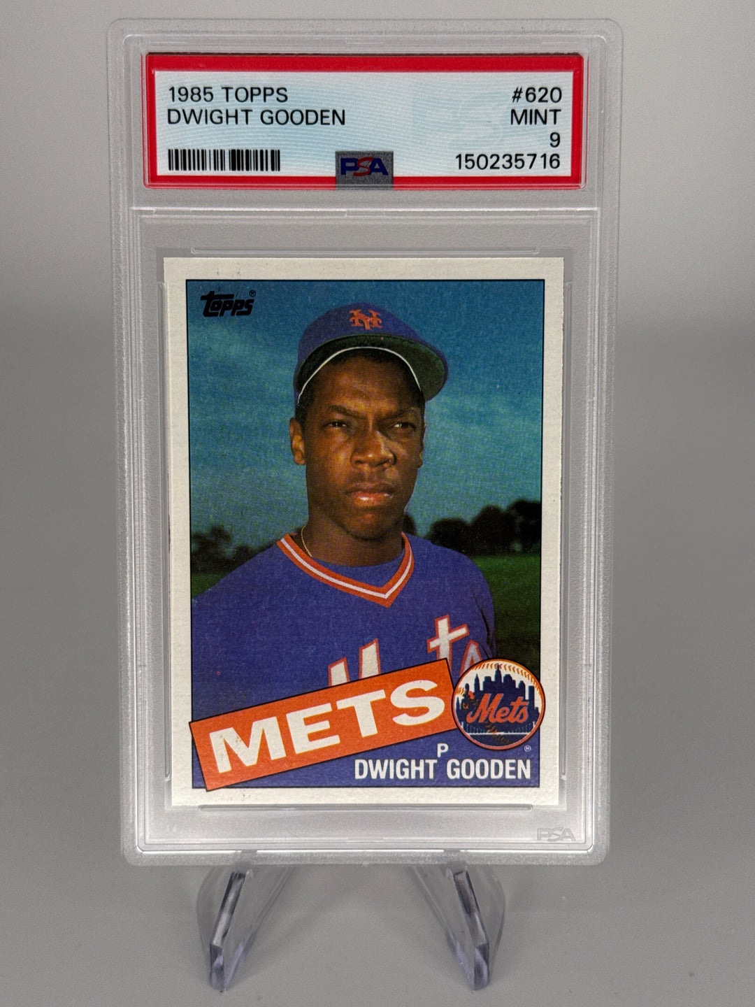 Dwight Gooden 1985 Topps Rookie, PSA 9 Mint
