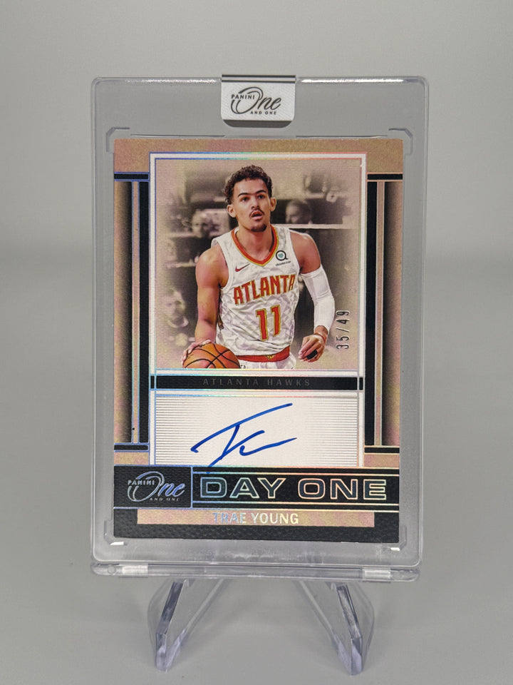 Trae Young 2024 Panini One & One Day One Auto, 35/49