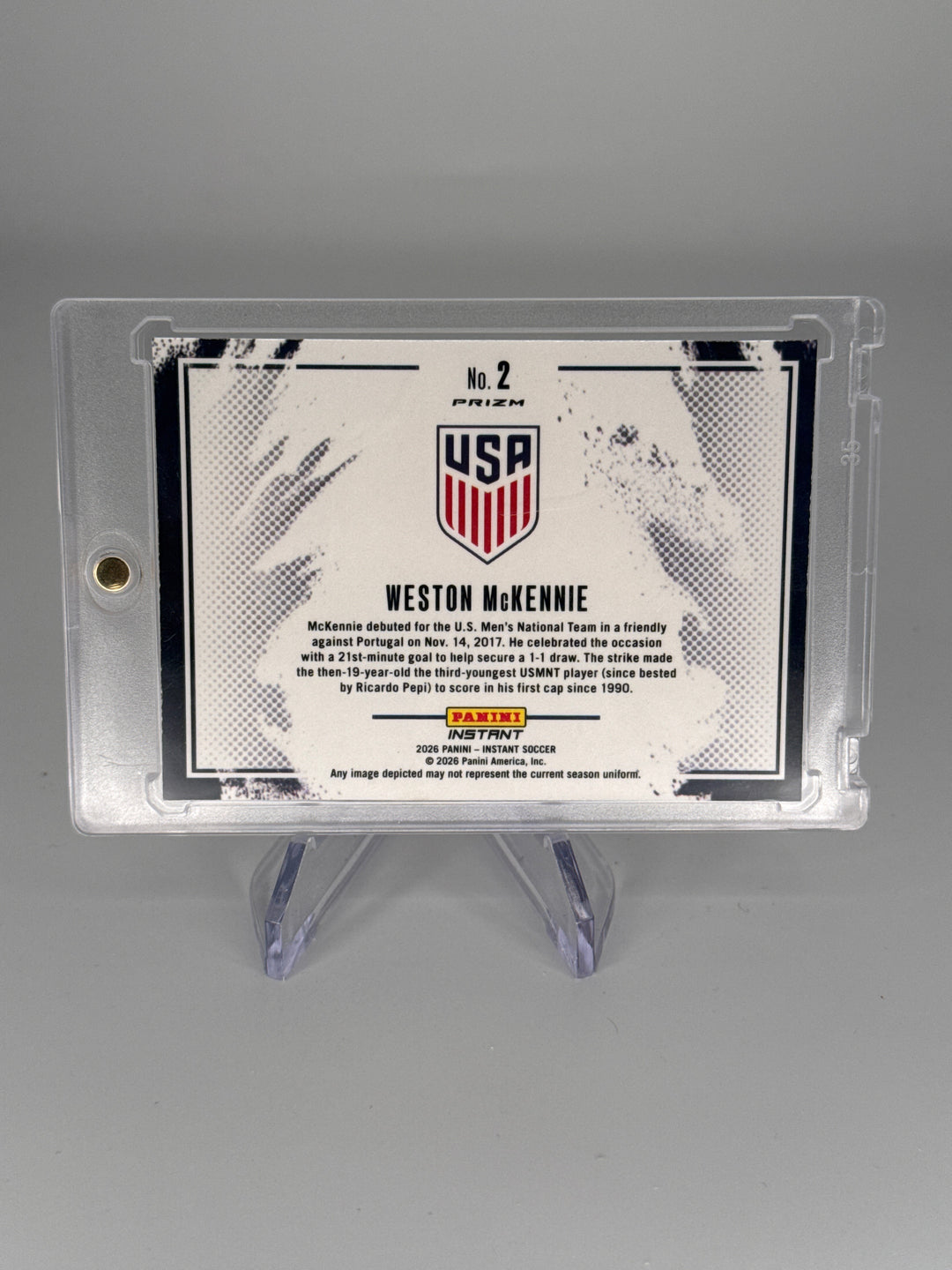 Weston McKennie 2026 Panini Instant SSP Color Blast