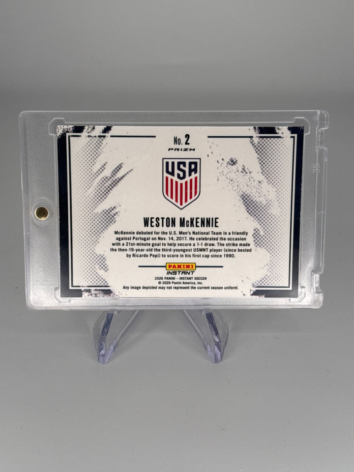 Weston McKennie 2026 Panini Instant SSP Color Blast