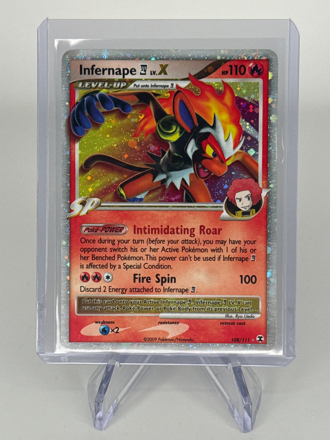 Pokemon TCG 2009 Infernape LV. X Rising Rivals Holo, 108/111