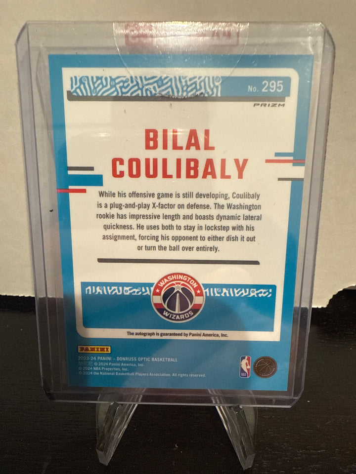 Bilal Coulibaly 2023 Panini Donruss Optic Holo Rated Rookie Auto