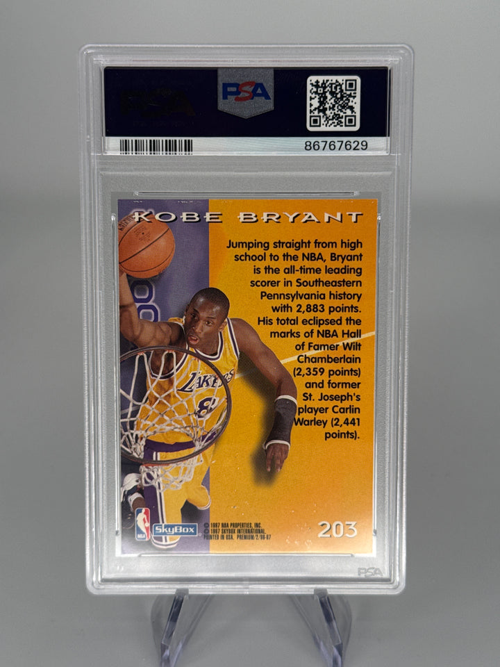Kobe Bryant 1996 Skybox Premium Rookie, PSA 5