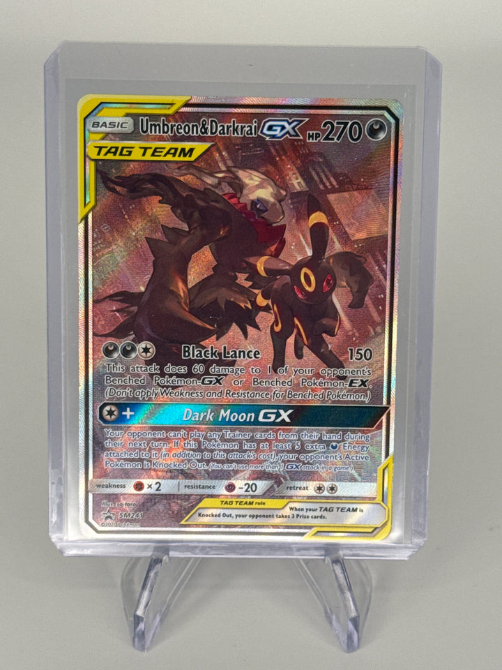 Pokemon TCG 2020 Umbreon & Darkrai GX Tag Team Black Star Promo Holofoil, SM241