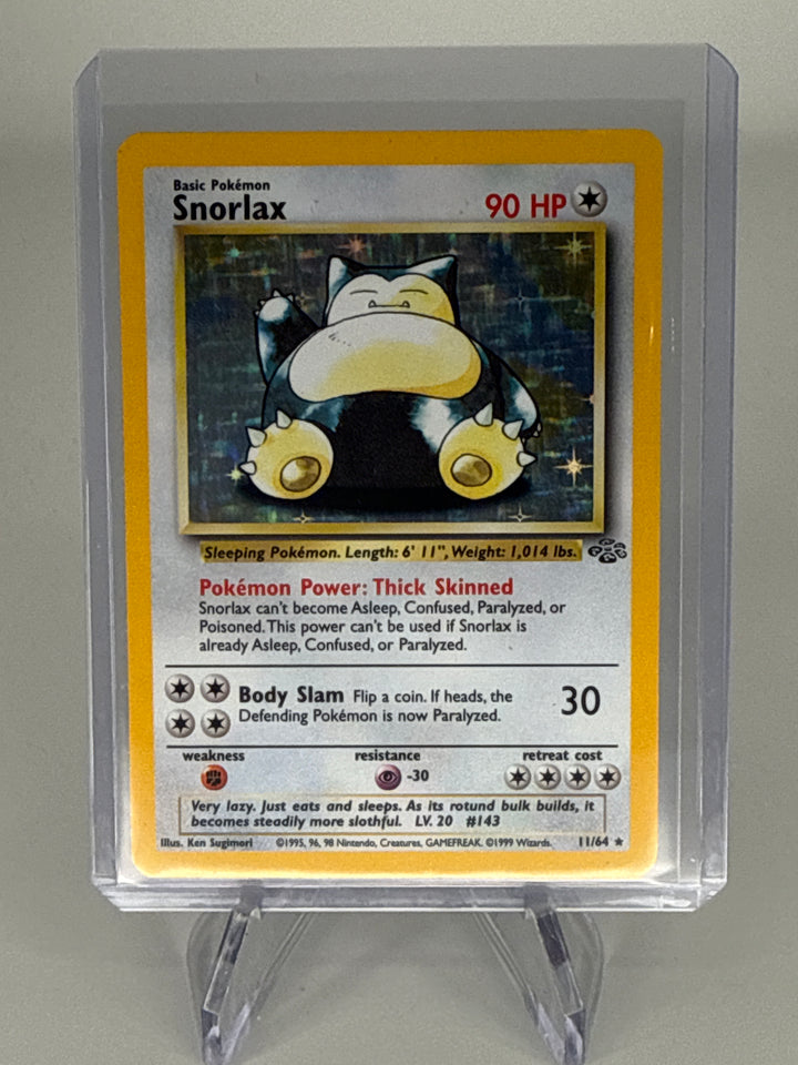 Pokemon TCG 1999 Snorlax Jungle Holo, 11/64