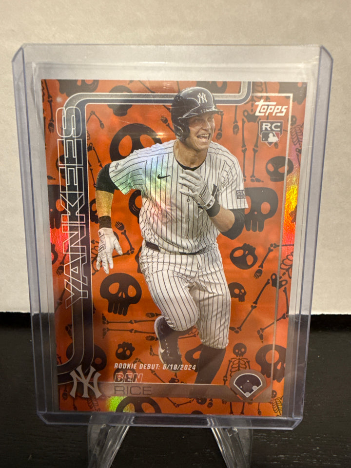 Ben Rice 2025 Topps Update Series Halloween Mummy Rookie, 01/50