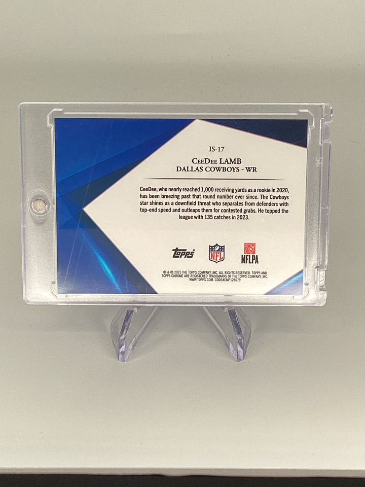 CeeDee Lamb 2025 Topps Chrome Sapphire Infinite SSP Case Hit