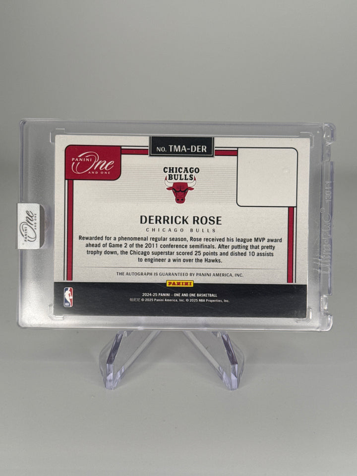 Derrick Rose 2025 Panini One & One Timeless Moments Auto, 34/35