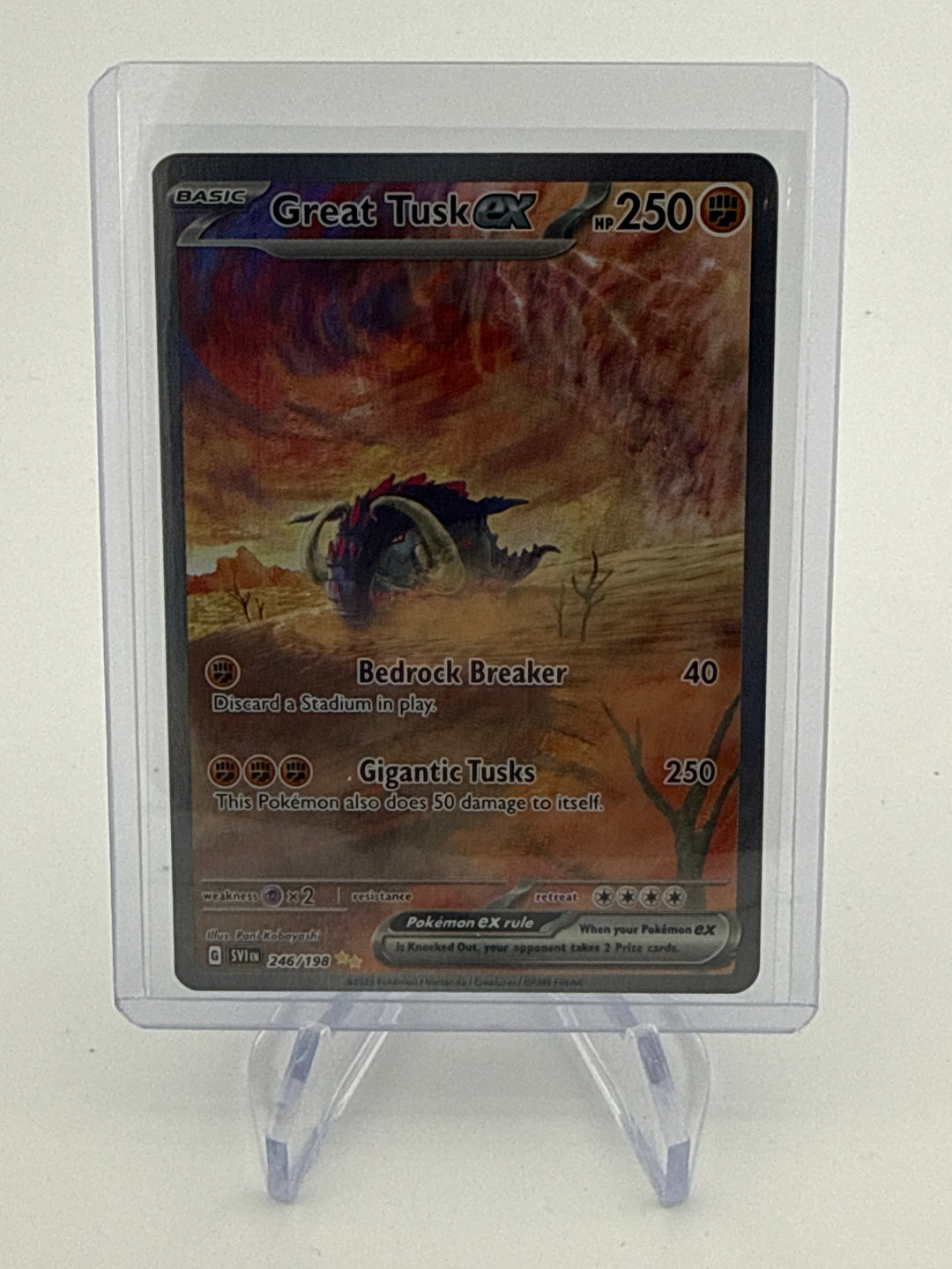 Pokemon TCG 2023 Great Tusk EX Scarlet & Violet Alt Art, 246/198