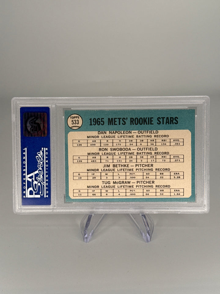 1965 Topps Mets Rookie Stars, PSA 8
