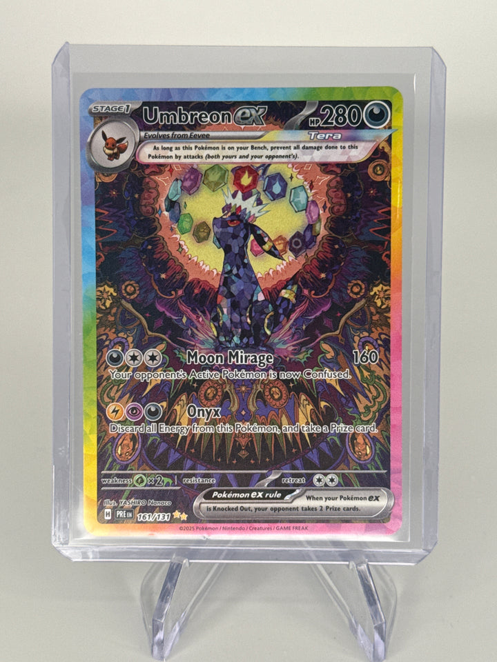Pokemon TCG 2025 Umbreon EX Prismatic Evolutions Special Illustration Rare, 161/131