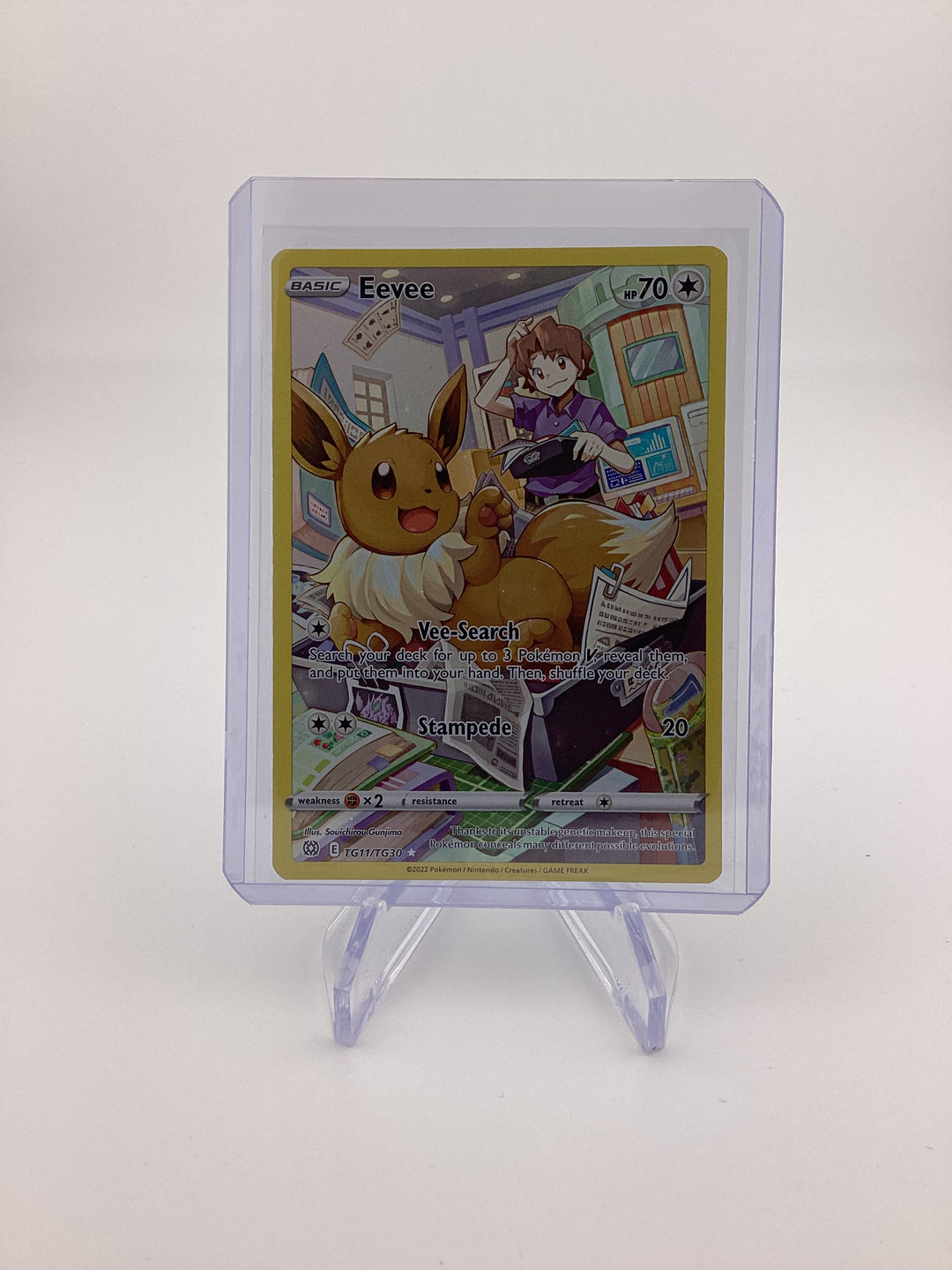 Pokémon TCG 2022 Eevee Brilliant Stars Trainer Gallery, TG11/TG30