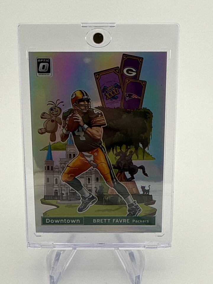 Brett Favre 2020 Panini Donruss Optic SSP Case Hit Downtown