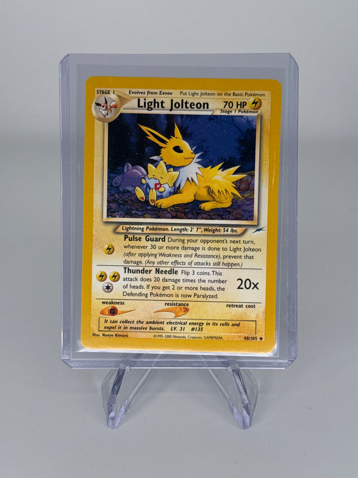 Pokemon TCG 2002 Light Jolteon Neo Destiny Holo, 48/105