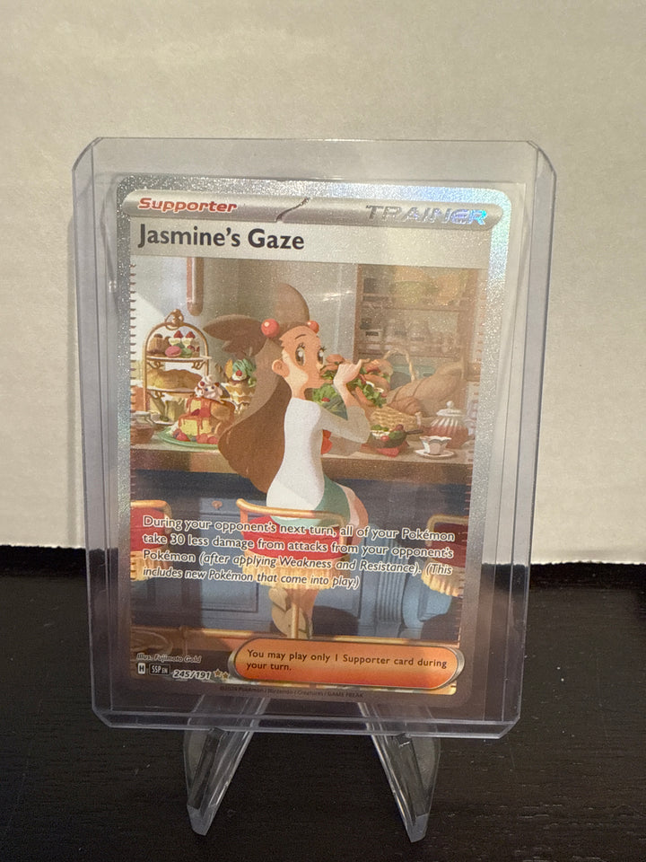 Pokemon TCG 2024 Jasmine's Gaze Surging Sparks Special Illustration Rare, 245/191