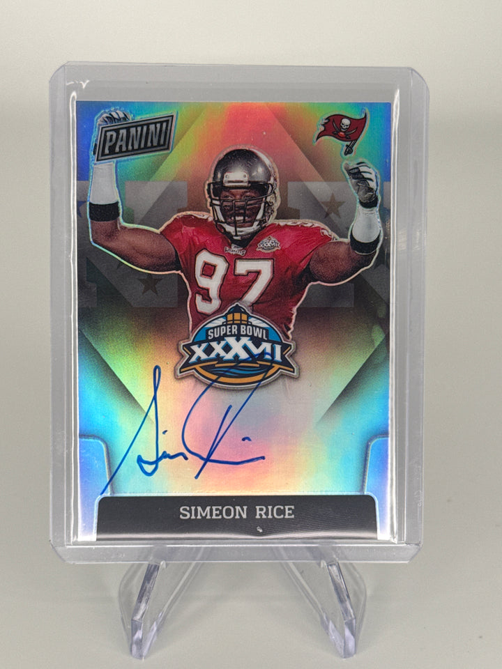 Simeon Rice 2022 Panini Super Bowl Auto