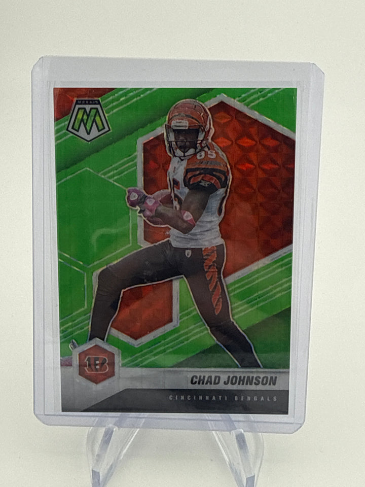 Chad Johnson 2021 Panini Mosaic Green Fluorescent, 08/10