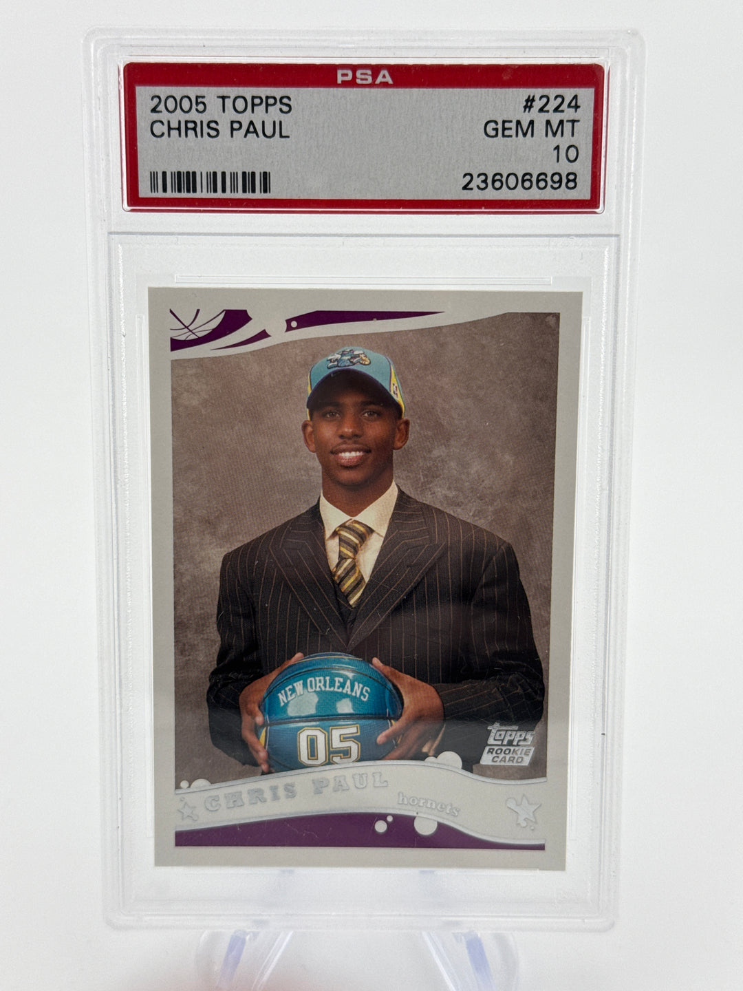 Chris Paul 2005 Topps Rookie, PSA 10 Gem Mint