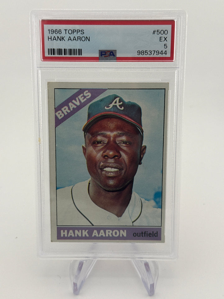 Hank Aaron 1966 Topps, PSA 5