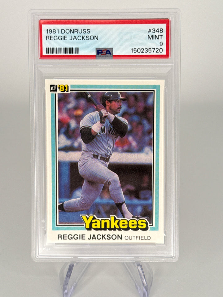 Reggie Jackson 1981 Donruss, PSA 9 Mint