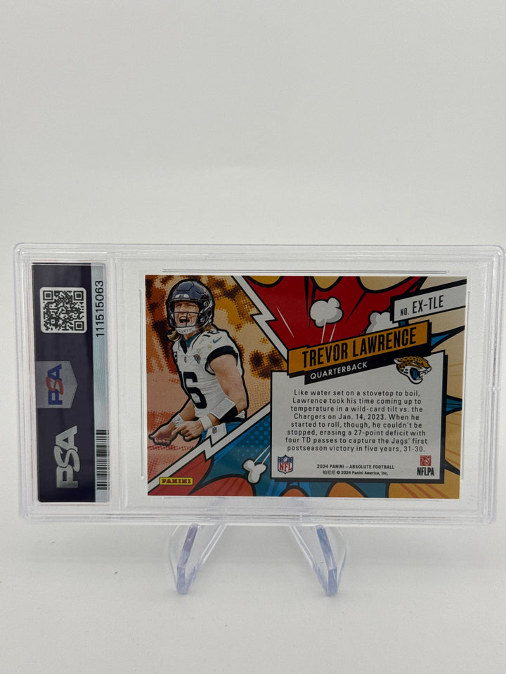 Trevor Lawrence 2024 Panini Absolute Explosive SSP Case Hit, PSA 9 Mint