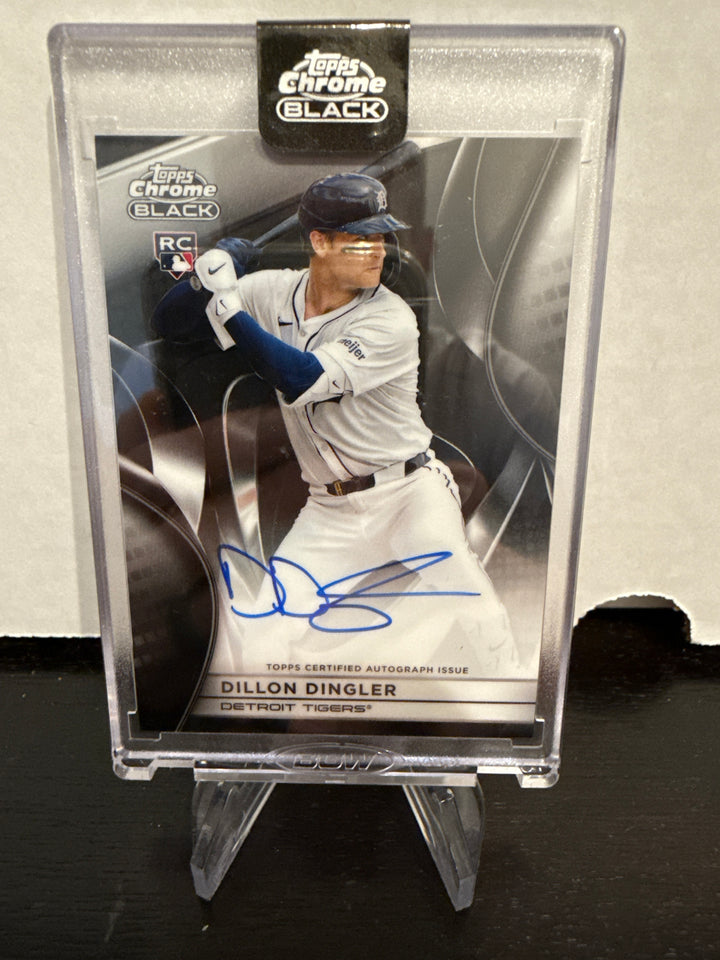 Dillon Dingler 2025 Topps Chrome Black Rookie Auto